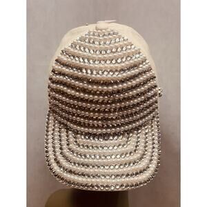 Juicy Couture Rhinestone Pearls Hat NWT